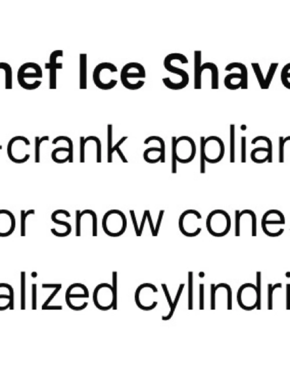 The Pampered Chef hand crank